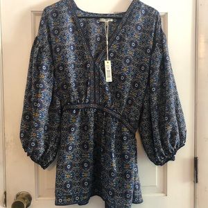 Max Studio primary blue tunic, size 1X